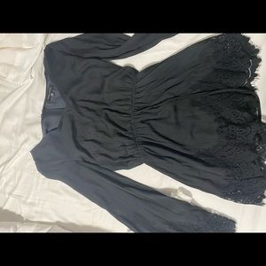 Kendall & Kylie Black Lace Romper